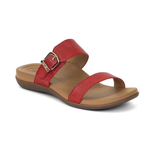 Aetrex Women's Mimi Water-Friendly Sandals - Red | USA FCY8VUU
